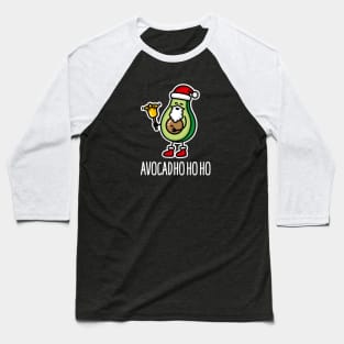 Avocad ho ho ho funny avocado Santa Claus pun keto Baseball T-Shirt